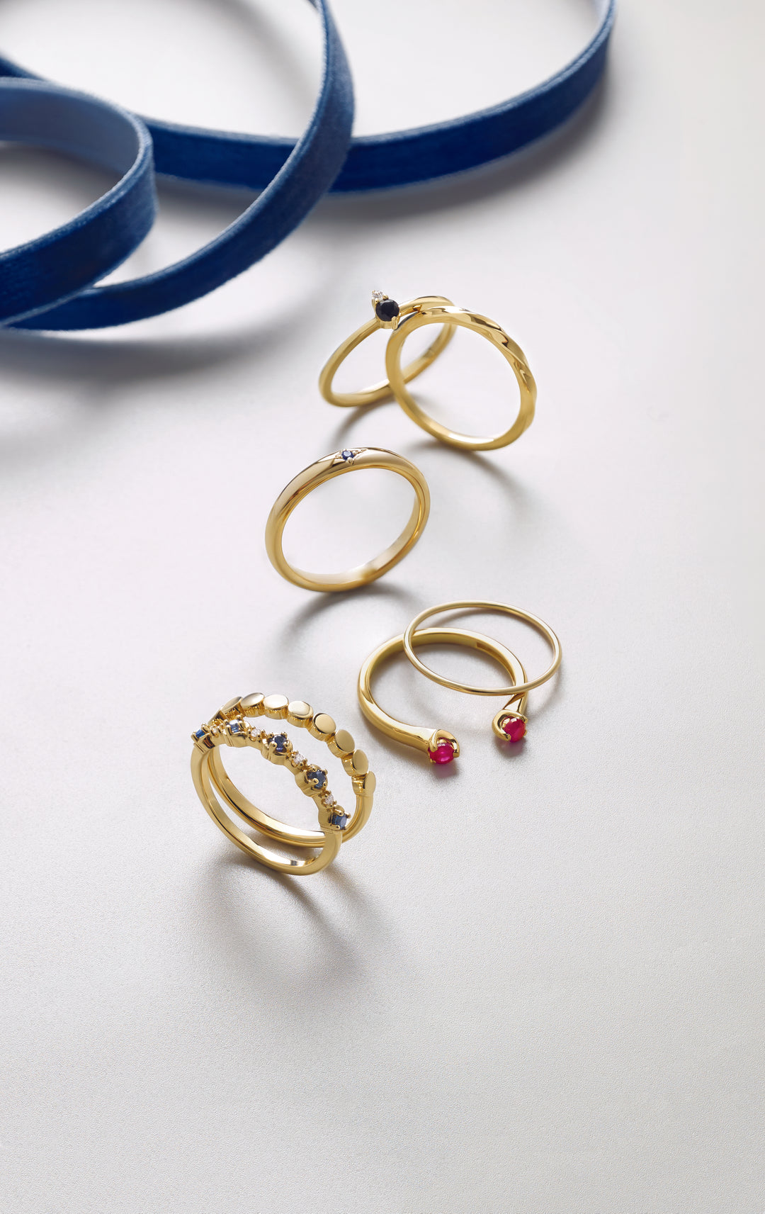 Modern Ring Stacks - 96695052