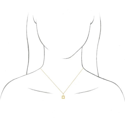 14K Gold Pierced Heart Charm/Pendant