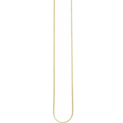 14k Gold 1.6 mm Flexible Herringbone Chain Necklace