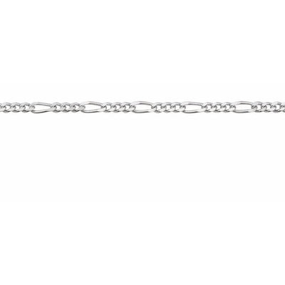 14k Gold 1.28mm Figaro Chain Infinity Bracelet