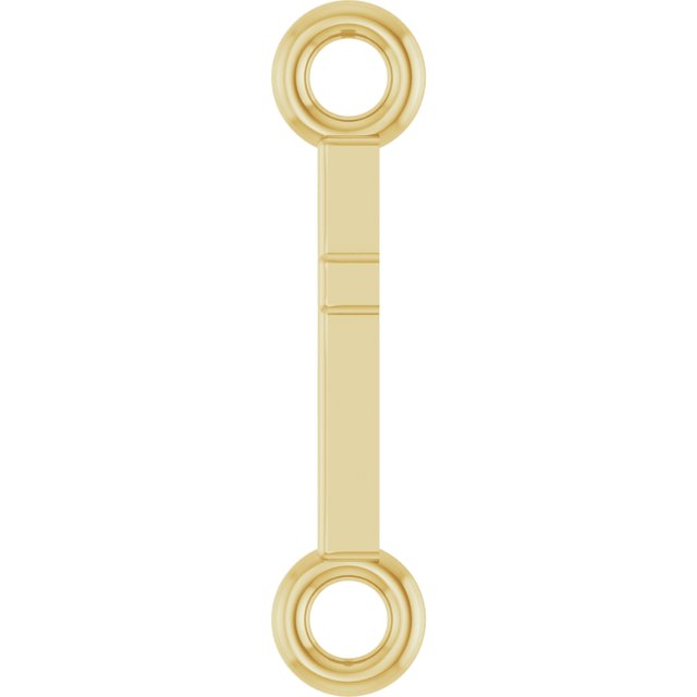 14K Tiny Gold Cross Link Charm