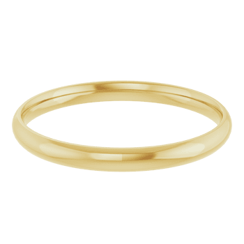 Zephyr - Yellow Gold Ultralight Domed Band