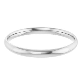 Zephyr - Platinum Ultralight Domed Band