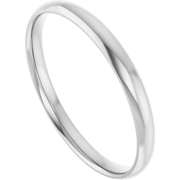 Zephyr - Platinum Ultralight Domed Band