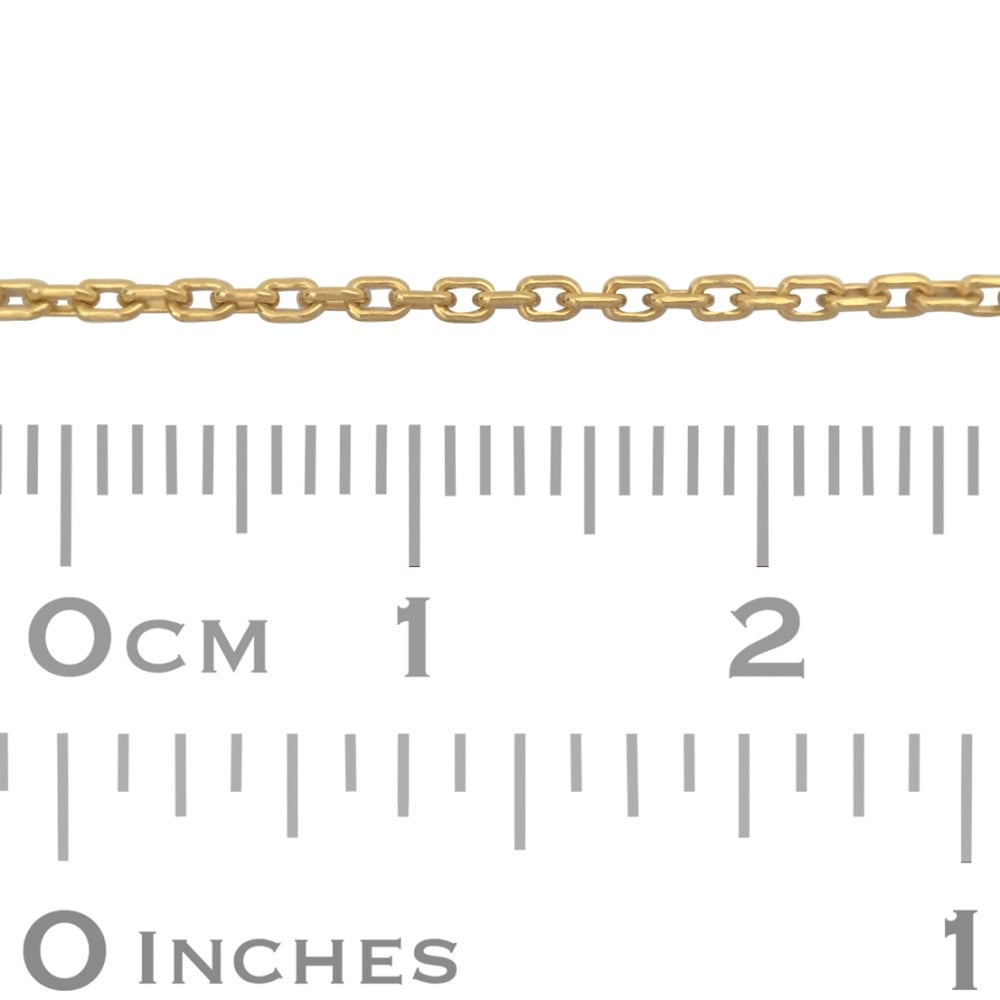 14K Gold Filled 1.4mm Rounded Solid Link Chain - Infinity Bracelet