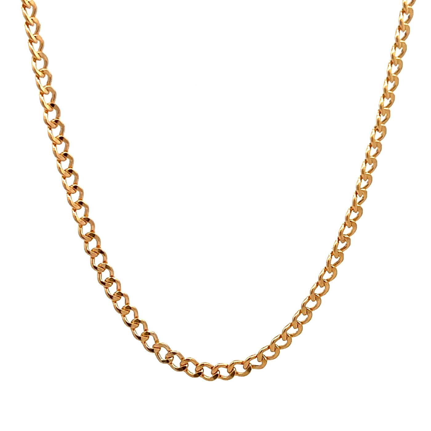 14K Gold Filled 3.3mm Curb Chain Necklace