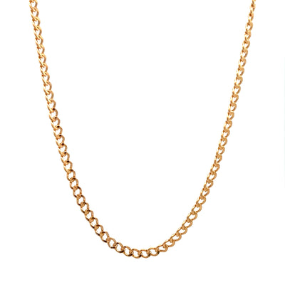 14K Gold Filled 3.3mm Curb Chain Necklace