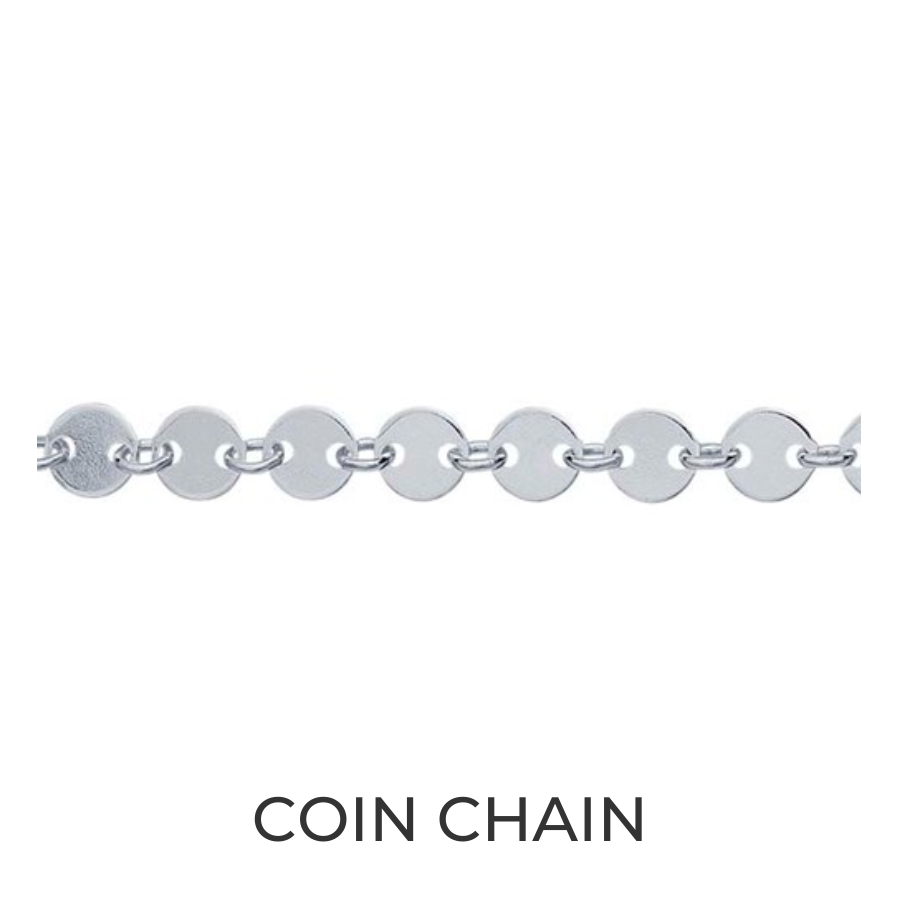 Sterling Silver Coin Chain Infinity Bracelet