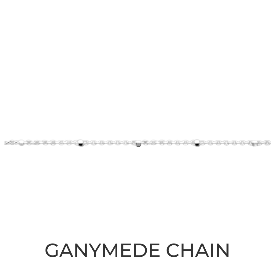 Sterling Silver - Ganymede Chain Infinity Bracelet