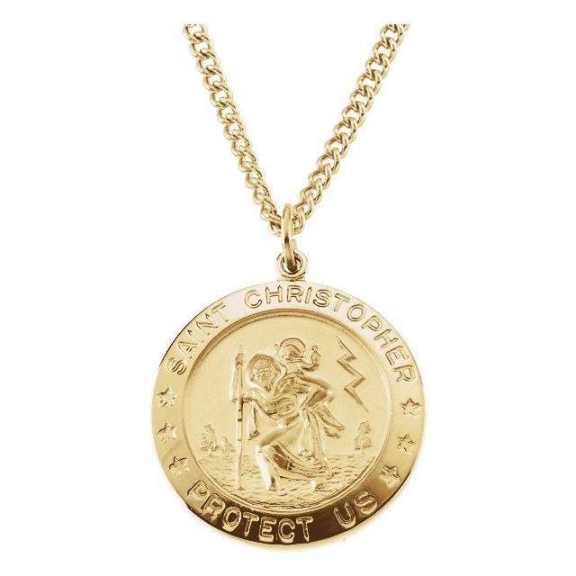 St. Christopher Medallion Necklace