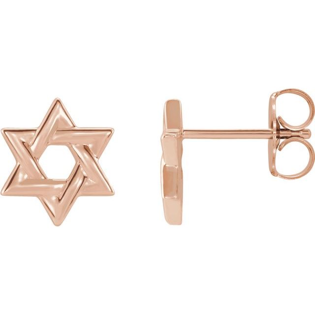 Star of David Stud Earrings