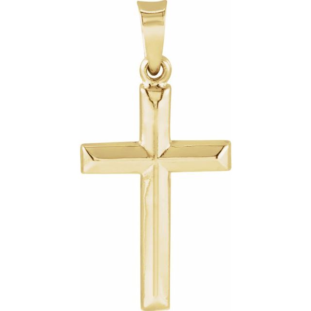 Shaped Cross Pendant