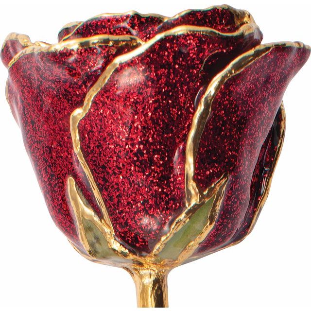 Everlasting Ruby Sparkle Red Rose