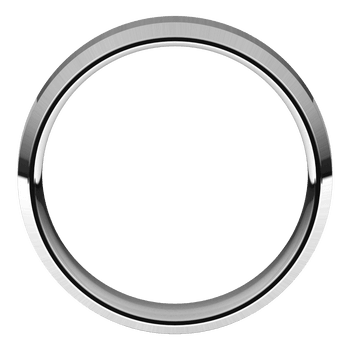 Paramount - Platinum Flat Bevelled Band