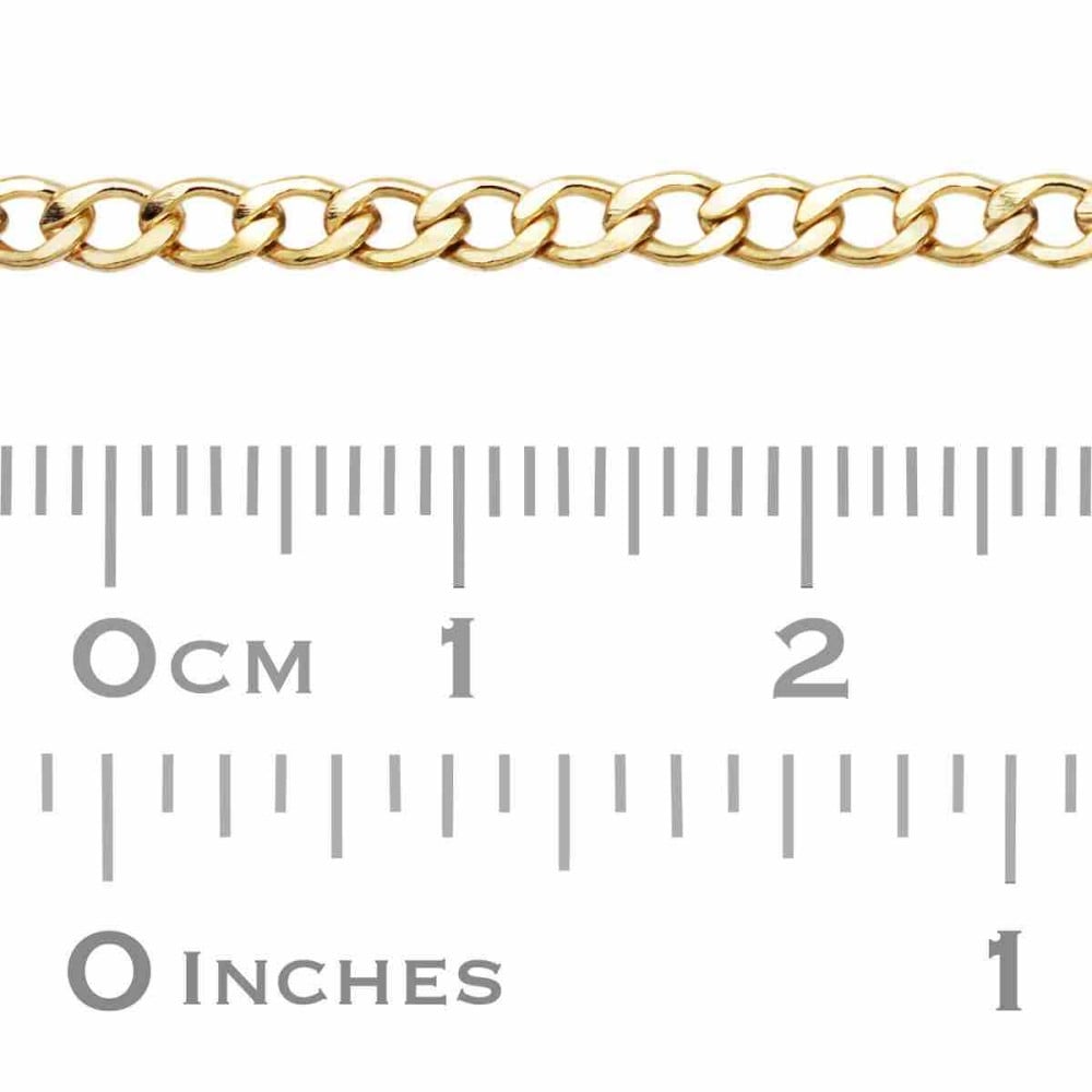 3.3mm Faceted Curb Chain - Infinity Bracelet