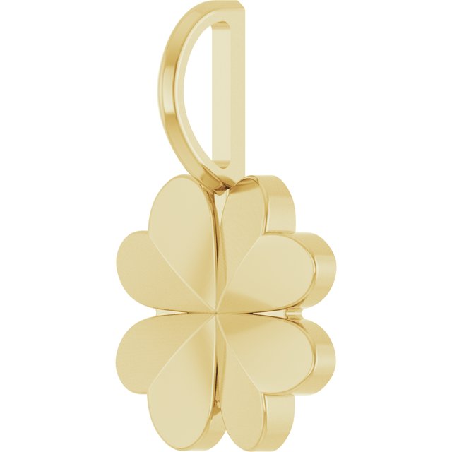 14K Gold Four-Leaf Clover Charm