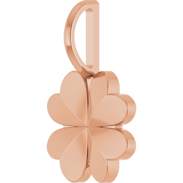 14K Gold Four-Leaf Clover Charm