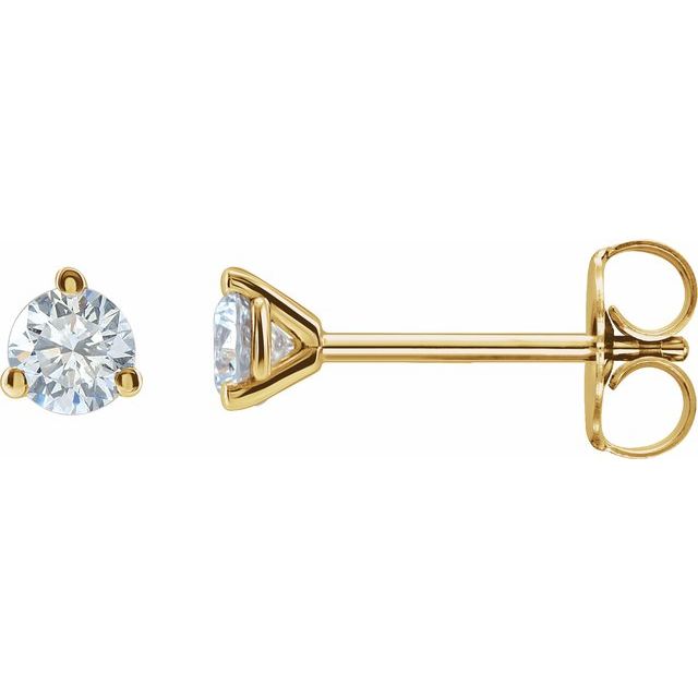 14k Gold Lab-Grown Diamond Cocktail Stud Earrings