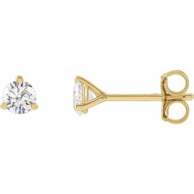 14k Gold Lab-Grown Diamond Cocktail Stud Earrings