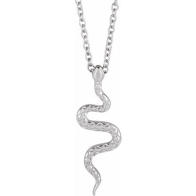 14k Gold Snake Pendant