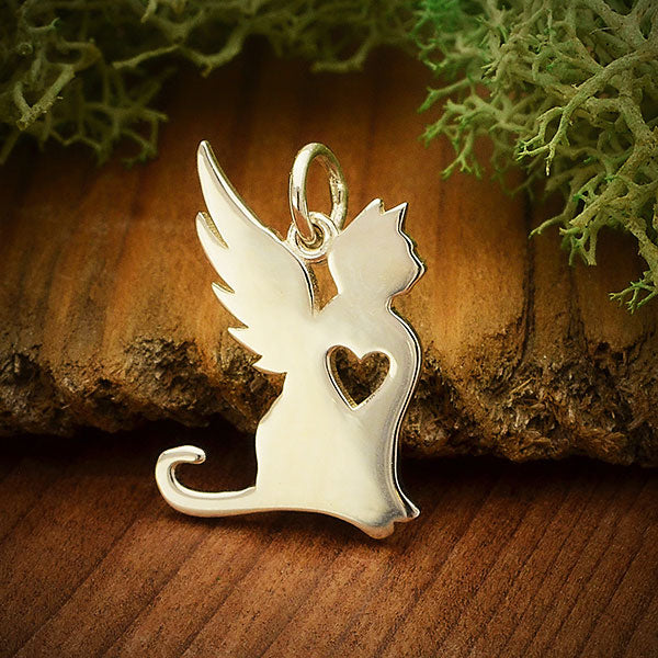 Angel Cat Charm