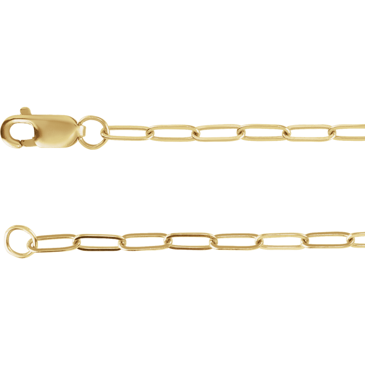 14K Gold .03 CTW Natural Diamond Cross Charm 7" Bracelet