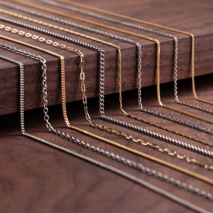 14K Gold Fine Cable Chain - Pyrrha