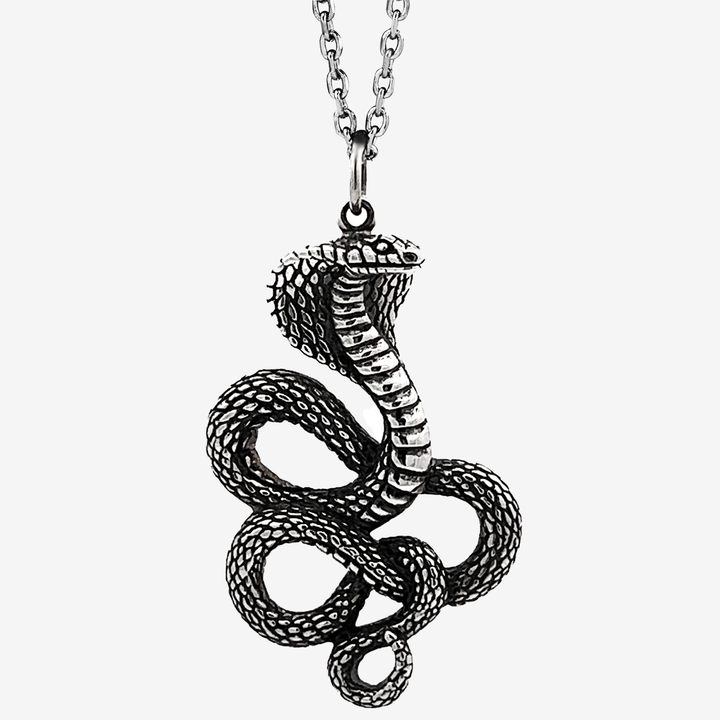 Sterling Silver Cobra Pendant