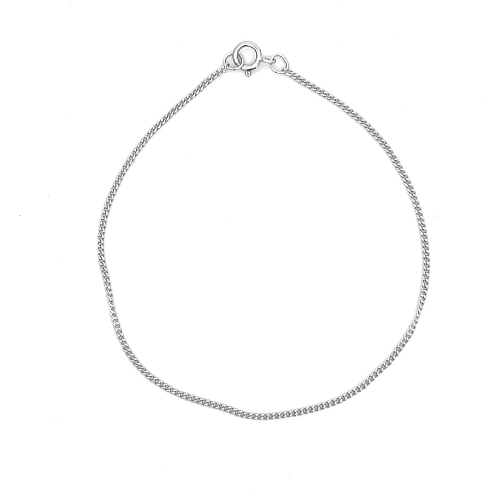 Dainty Curb Chain Bracelet 1.2mm