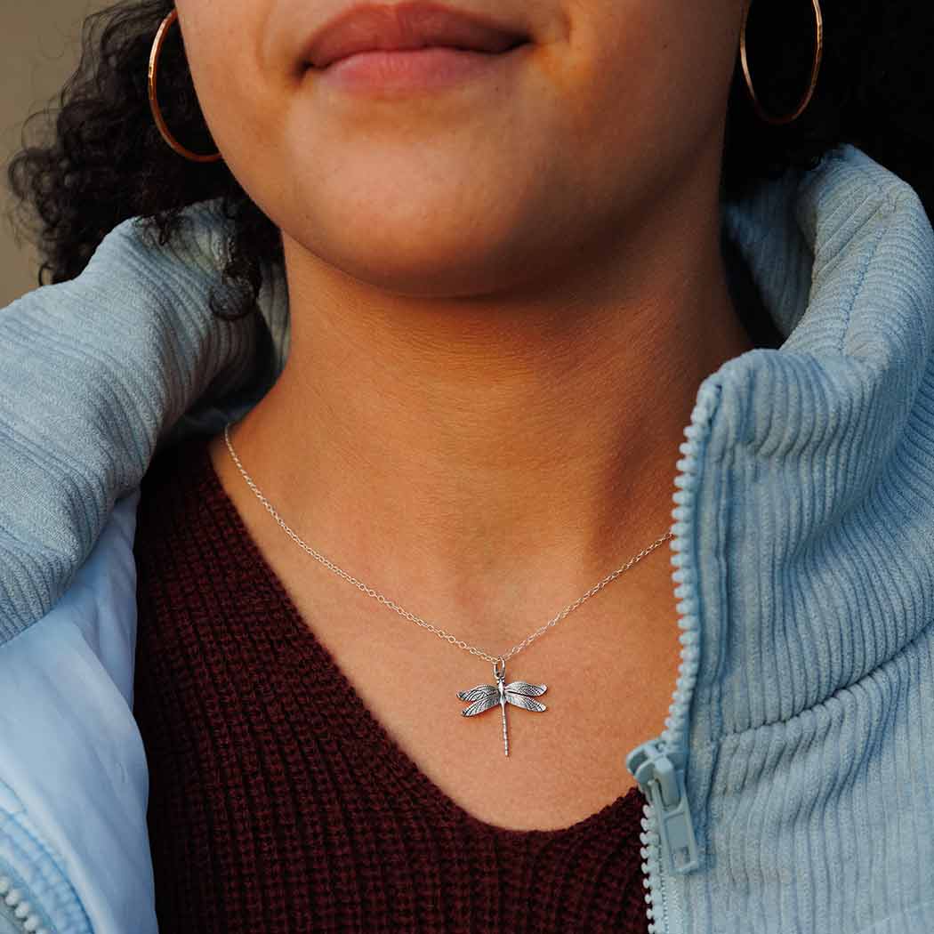 Realistic Dragonfly Pendant