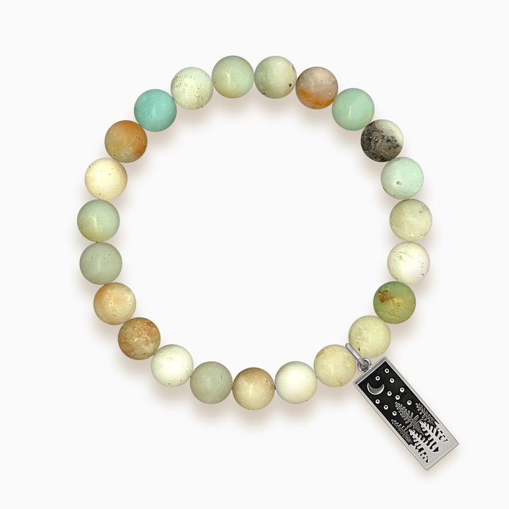 Gemstone Stacker Bracelet With Great Outdoors Charm