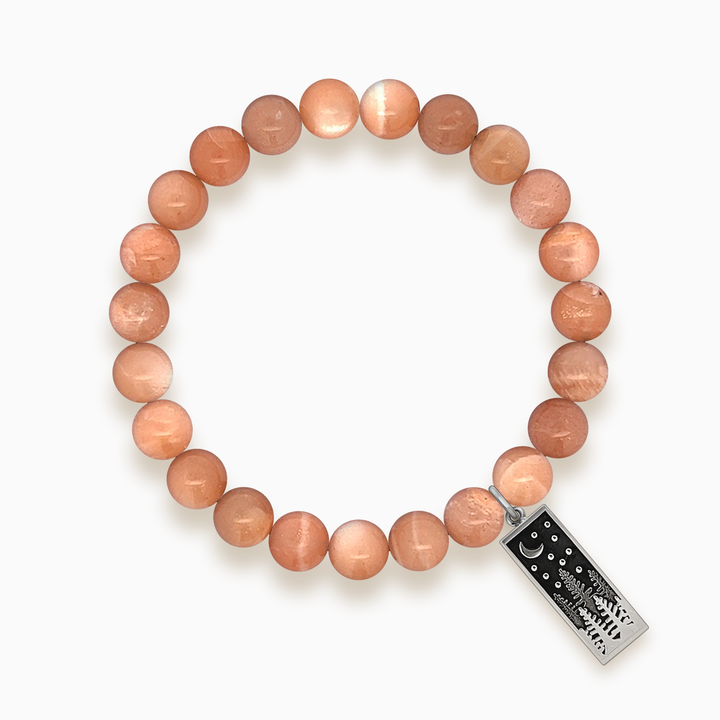 Gemstone Stacker Bracelet With Great Outdoors Charm