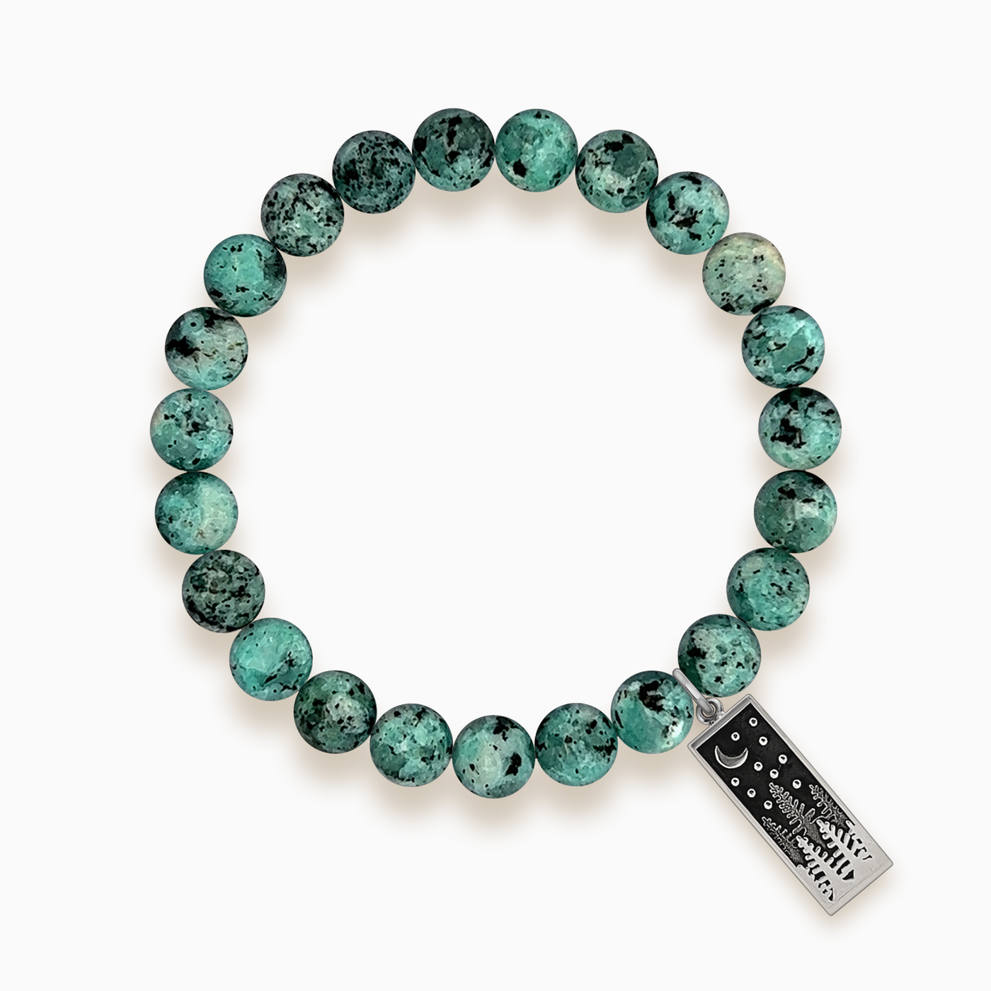 Gemstone Stacker Bracelet With Great Outdoors Charm