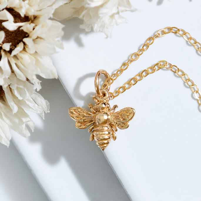 Bronze Small Bee Charm