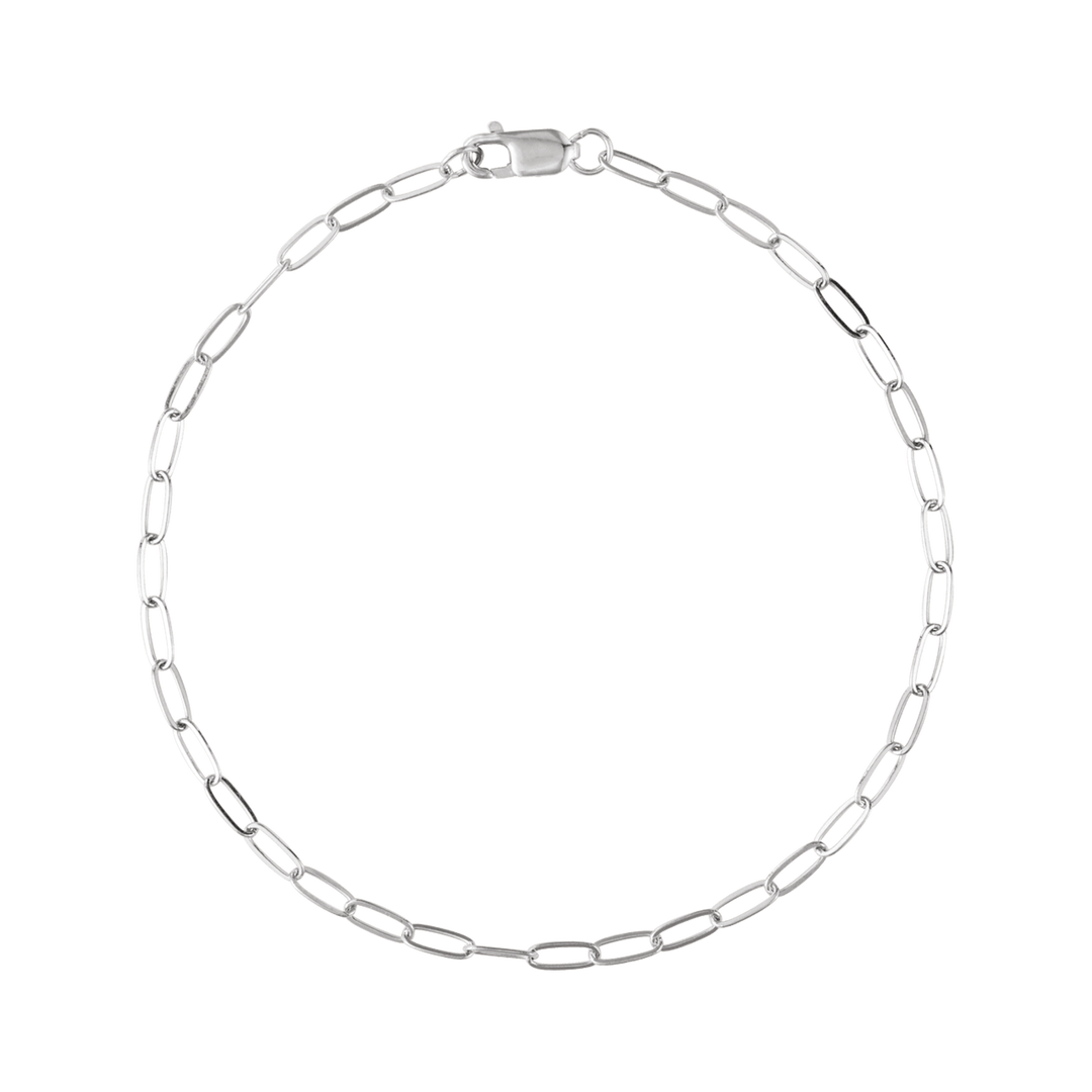 Sterling Silver Paperclip Chain Bracelet