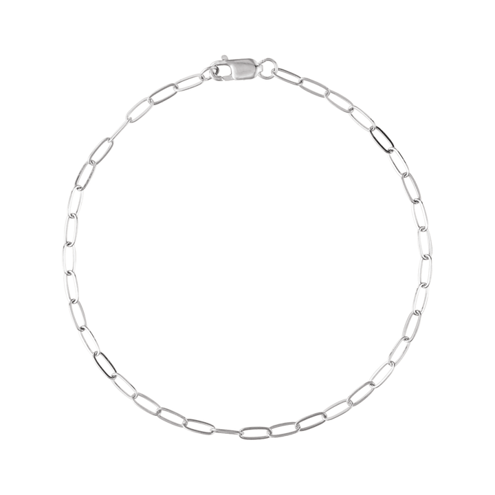 Sterling Silver Paperclip Chain Bracelet