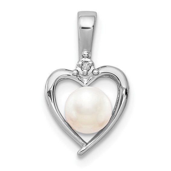 Lovestone Pendant - Sterling Silver & Birthstone Diamond Pendant