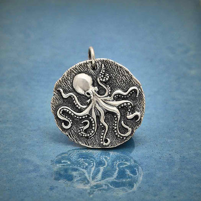 Octopus Coin Pendant