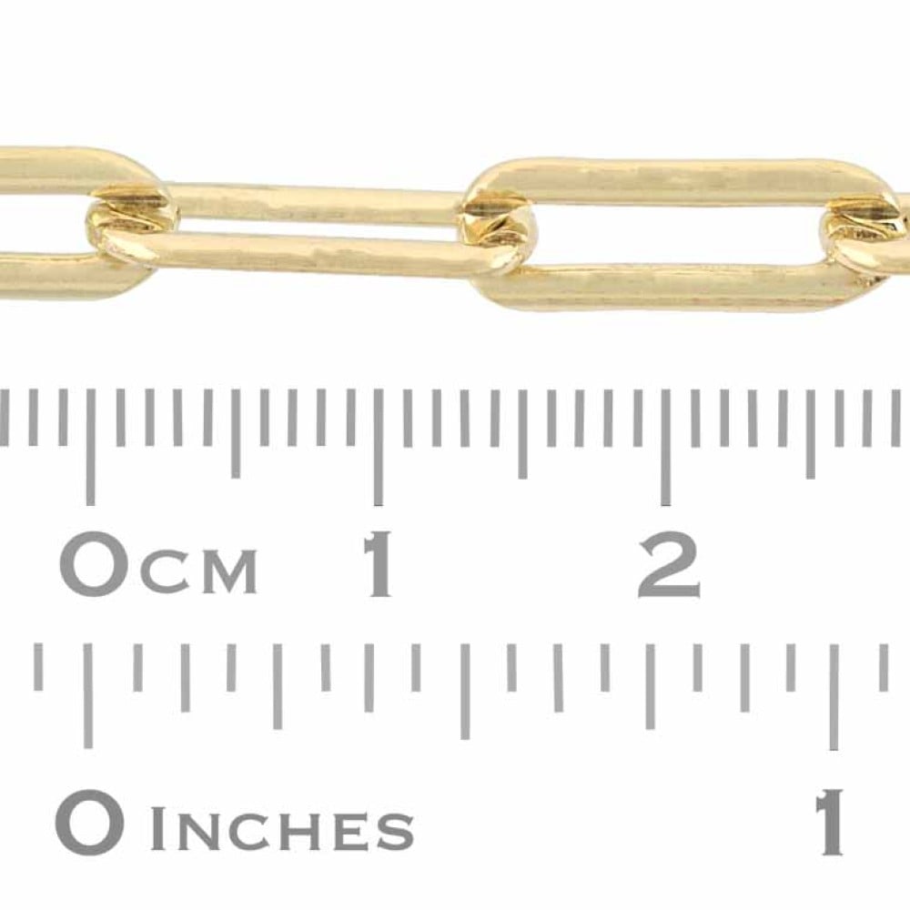 14K Gold Filled 5.5mm Chunky Paperclip Chain - Infinity Bracelet ...