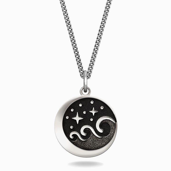 Lunar Wave Charm