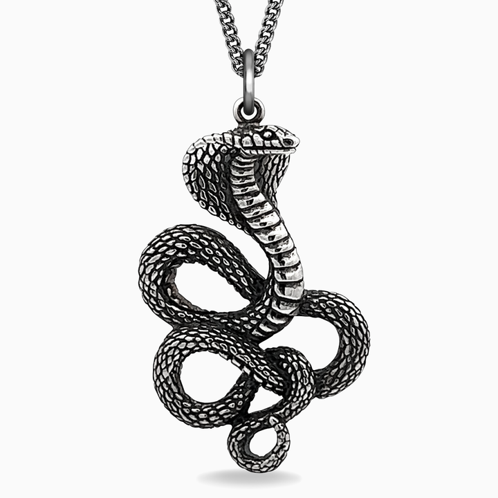 Sterling Silver Cobra Pendant