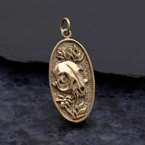 Felis Mortem Oval Pendant