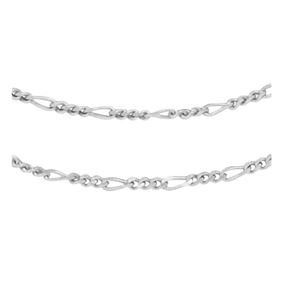 Sterling Silver Medium Figaro Chain Necklace