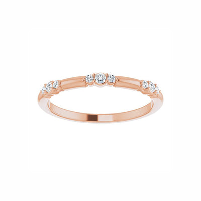 14k Gold Diamond Stackable Ring