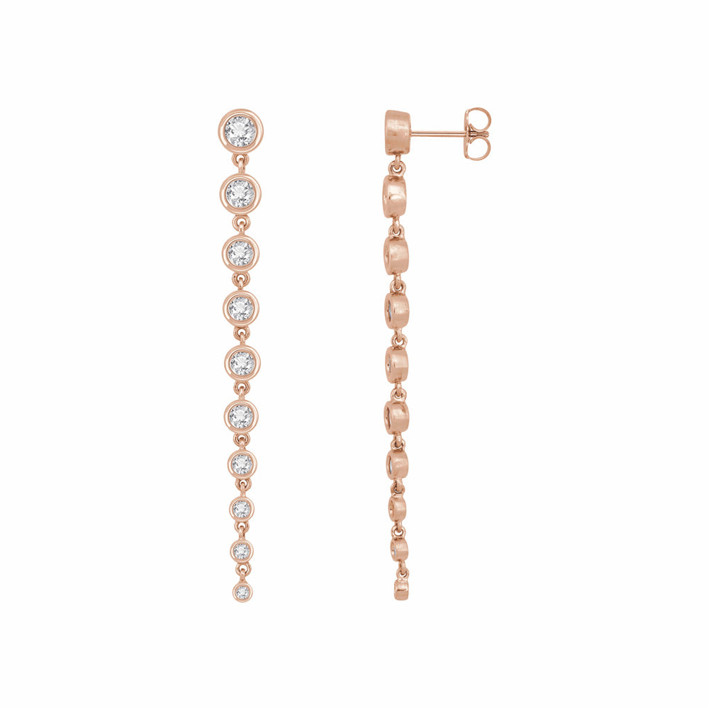 14k Gold 2 CTW Lab-Grown Diamond Earrings