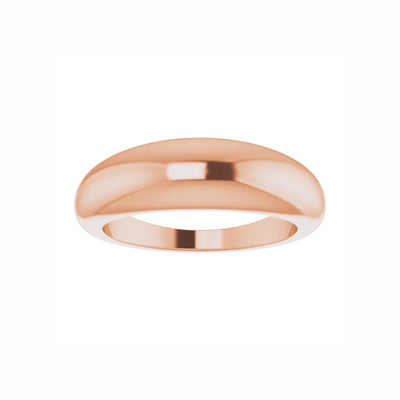 14k Gold 4 mm Petite Dome Ring