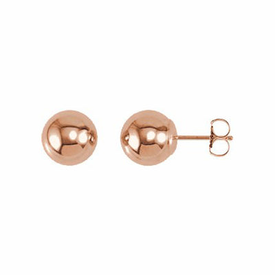 14k Gold Ball Earrings