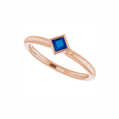 Blue Sapphire Stackable Ring
