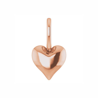 14k Gold Puffy Heart Charm/Pendant