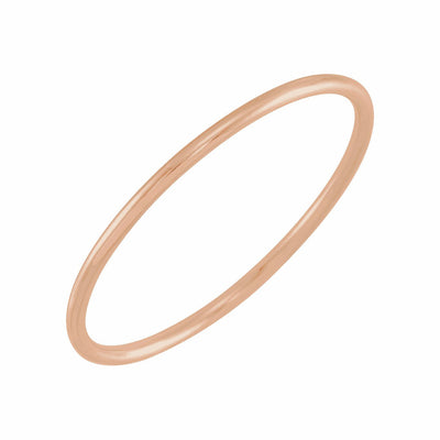 14k Gold 1mm Stackable Ring